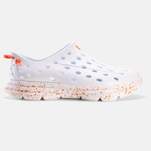 Revive - All White / Orange Speckle Shoe