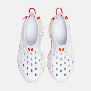 Revive - All White / Orange Speckle Shoe