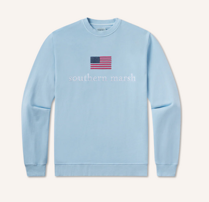 American Flag Seawash Sweatshirt