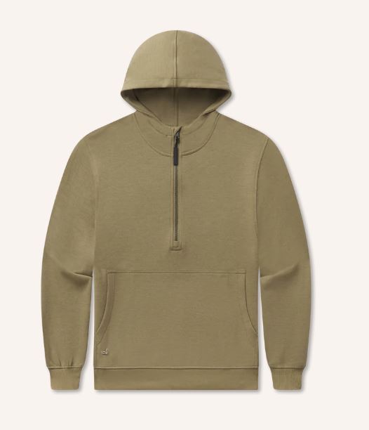 Angie Active Half Zip Hoodie - OLIVE