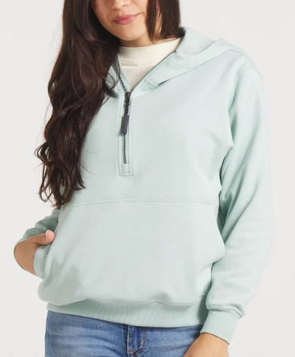 Angie Active Half Zip Hoodie - SEAFOAM