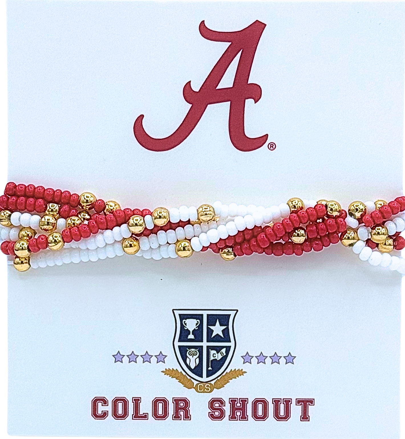 Alabama-6 Beaded Stretch Bracelets