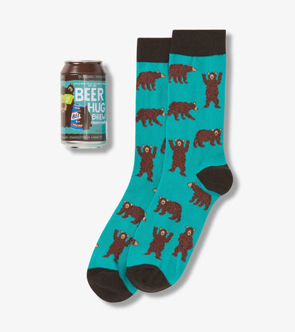 Bear Hug Men's Beer Can Socks