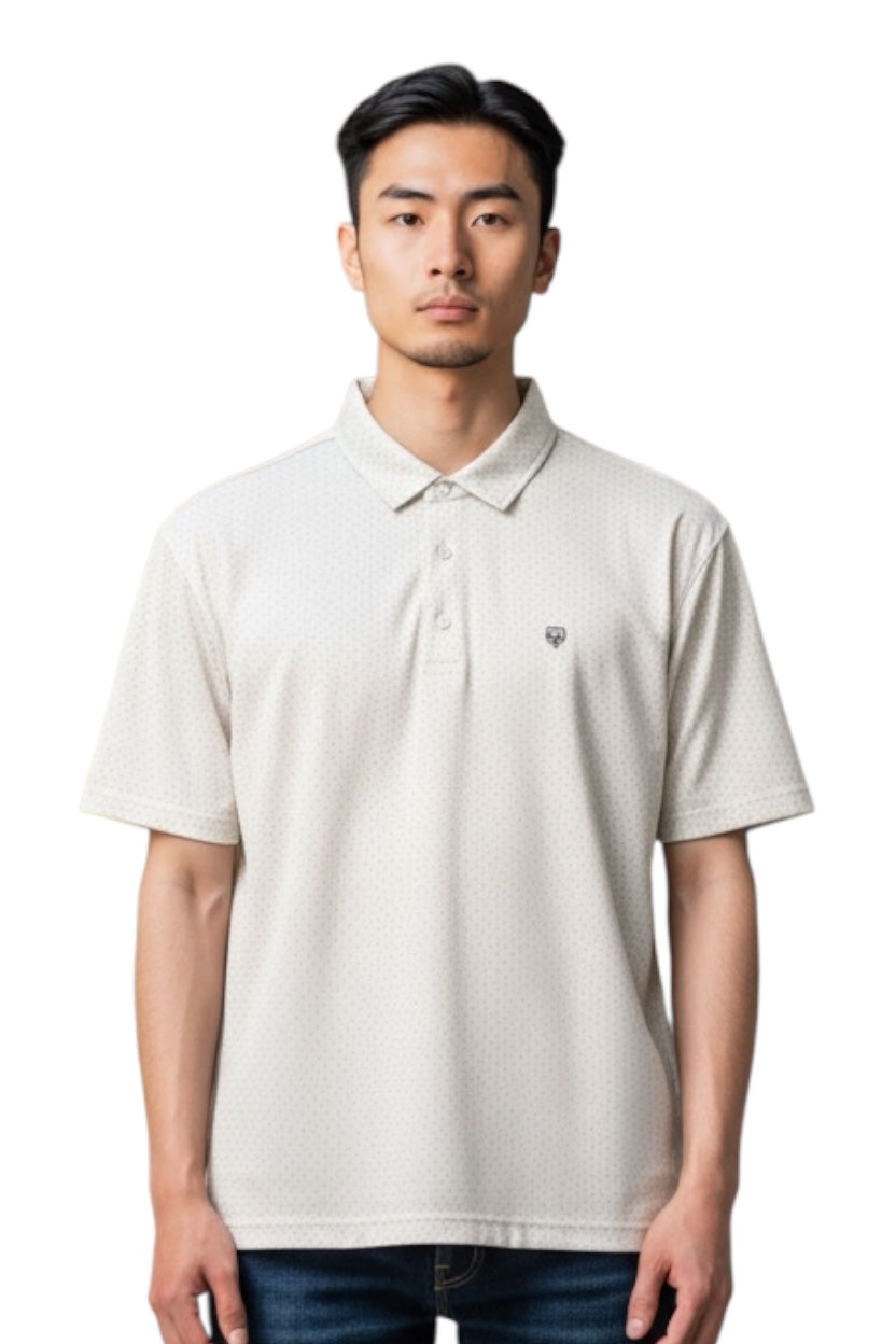 Cotton Brothers Square Print Polo