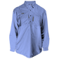 The Classic Button Cuff Midweight Shirt-Oxford Blue