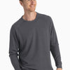 Bamboo Lwht Fleece Crew - BLK SAND