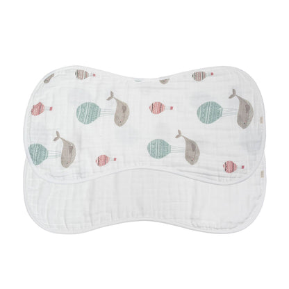 Bamboo Muslin Burp Cloth 2-Pack Set