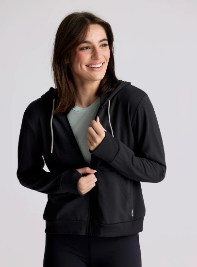 W- Lightweight Fleece Zip Hoodie