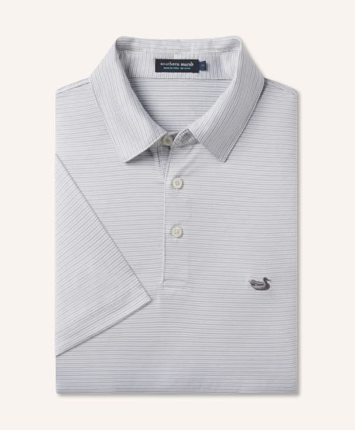 Bermuda Perf Polo Domingo Strp - LT GRAY