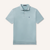 Wellington Stripe - Bermuda Performance Polo - Antigua Blue