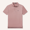 Wellington Stripe - Bermuda Performance Polo - Peach Wellington