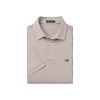 Biloxi Heather Perf Polo - BT TAUPE