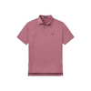 Biloxi Heather Perf Polo - MAROON