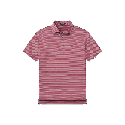 Biloxi Heather Perf Polo - MAROON