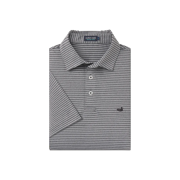 Biloxi Heather Perf Polo - MID GRAY