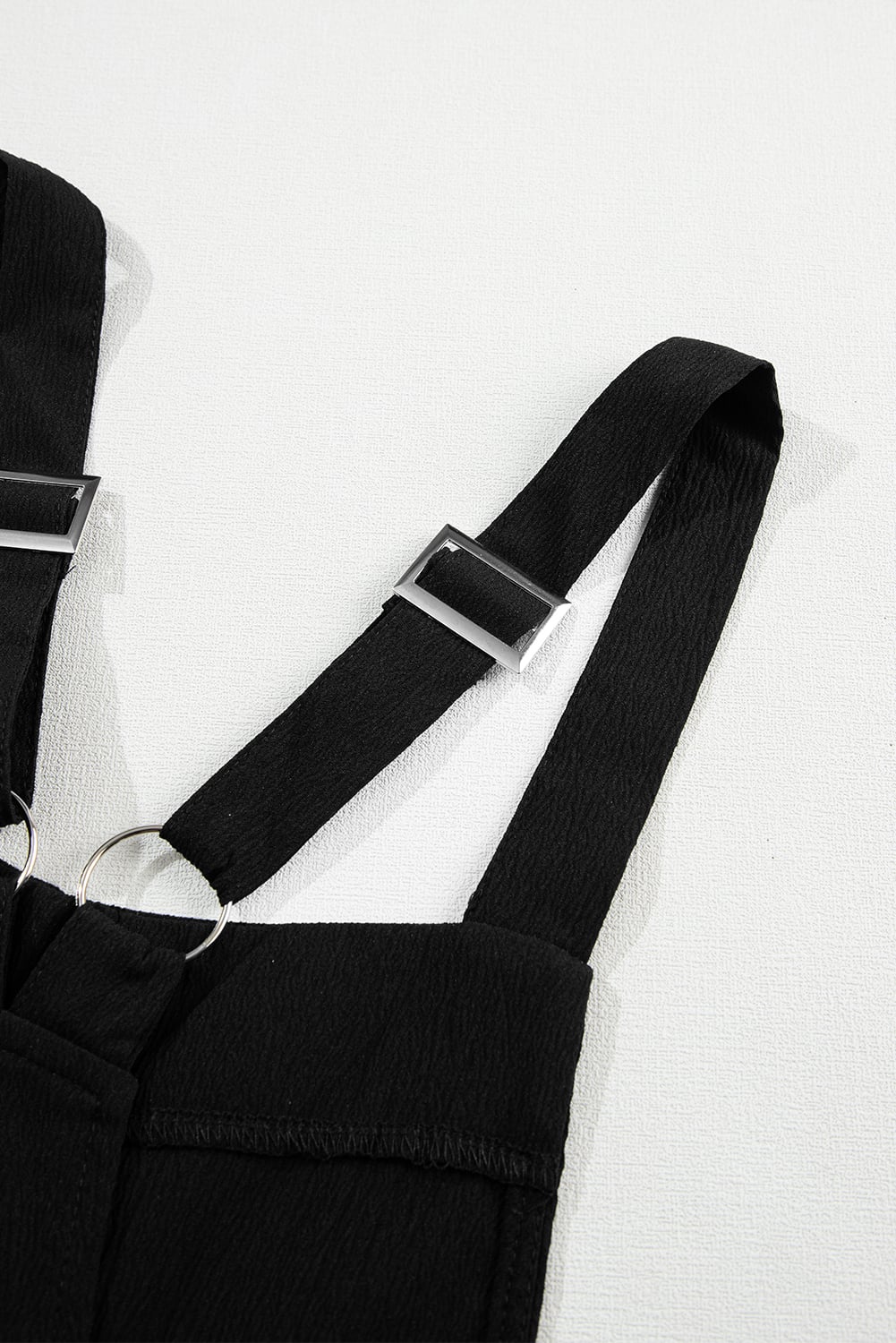 Buckle Straps Jumpsuit - BLACK