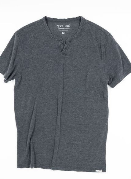 Burnout Henley - DK GREY