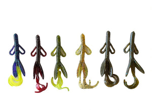 4" Bush Pig W/Craw Cane 12Pk