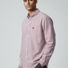MS State Button Down Dress Shirt - Maroon & White