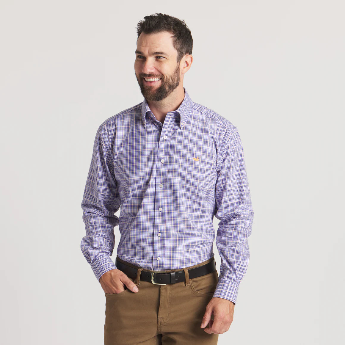 Dyer Performance Gingham Dress Shirt
