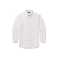 Southern Marsh Lockhart Windowpane Performance Dress Shirt in Burnt Taupe and White long sleeve button-down