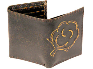 Burnished Leather Trifold Wallet