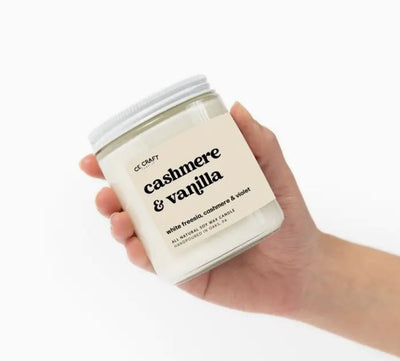 Cashmere + Vanillla Candle - CASHMERE