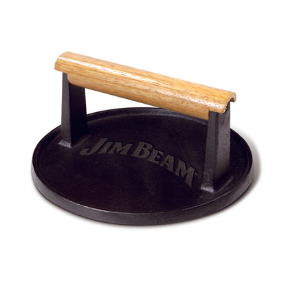 Jim Beam 7" Cast Iron Burger Press