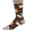 Cat In A Box Sock - Brown