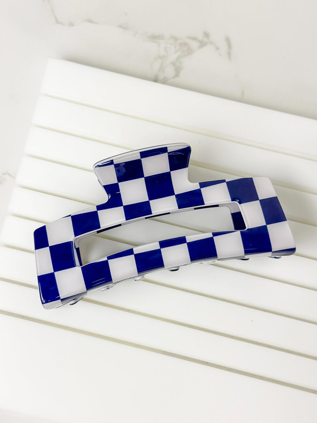 Checkered Hair Clip