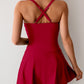 Classy Solid Two-piece Swimsuit
