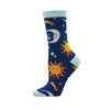 Clear Skies Bamboo Sock - Navy