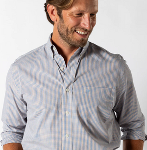 Ferry Plaid Long Sleeve Cotton Poplin