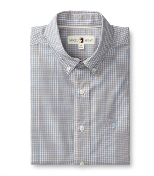 Ferry Plaid Long Sleeve Cotton Poplin