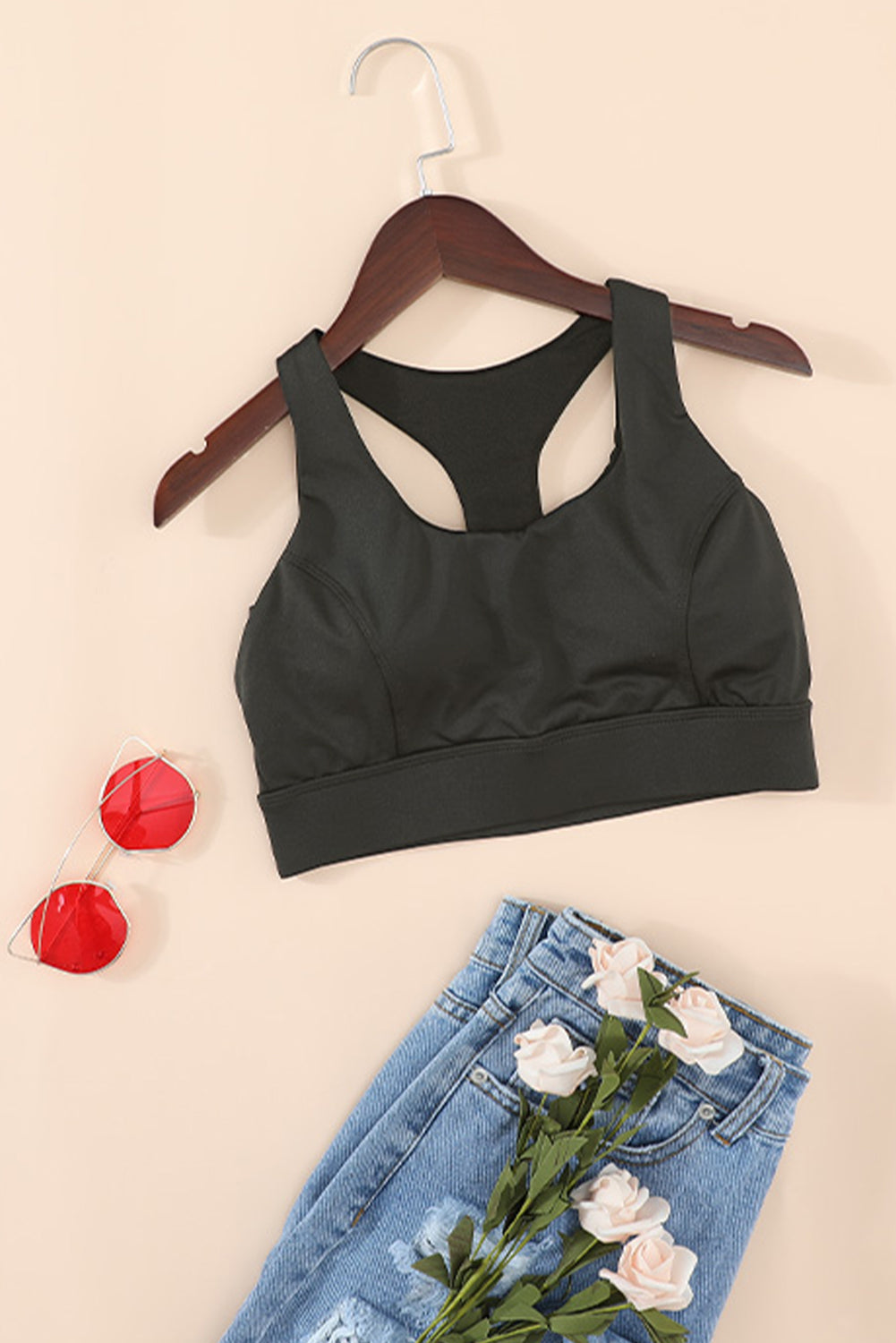 Crisscross Bra - BLACK