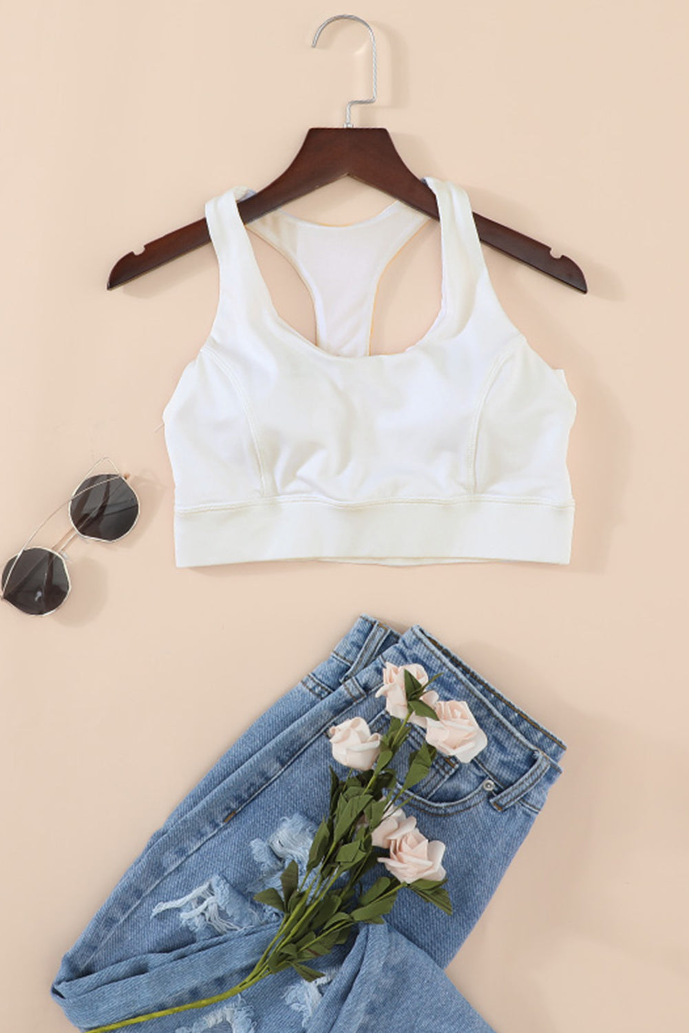 Crisscross Bra - WHITE