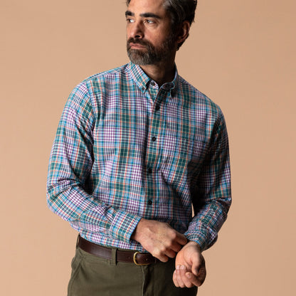 Cotton Slub Sport Shirt Colson Plaid