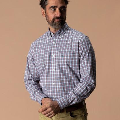 Poplin Sports Shirt Barrett Plaid