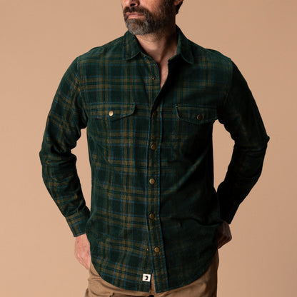 Corduroy Snap Shirt Timberly Plaid