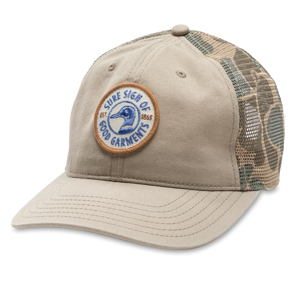 Trucker Hat with Camo Mesh