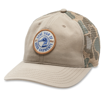 Trucker Hat with Camo Mesh