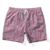6" Sailport Print Swim Short - Serenity Blue