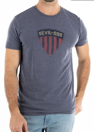 Double D Shield Graphic Tee - HTR NAVY