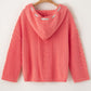 Drawstring Hooded Sweater - PINK