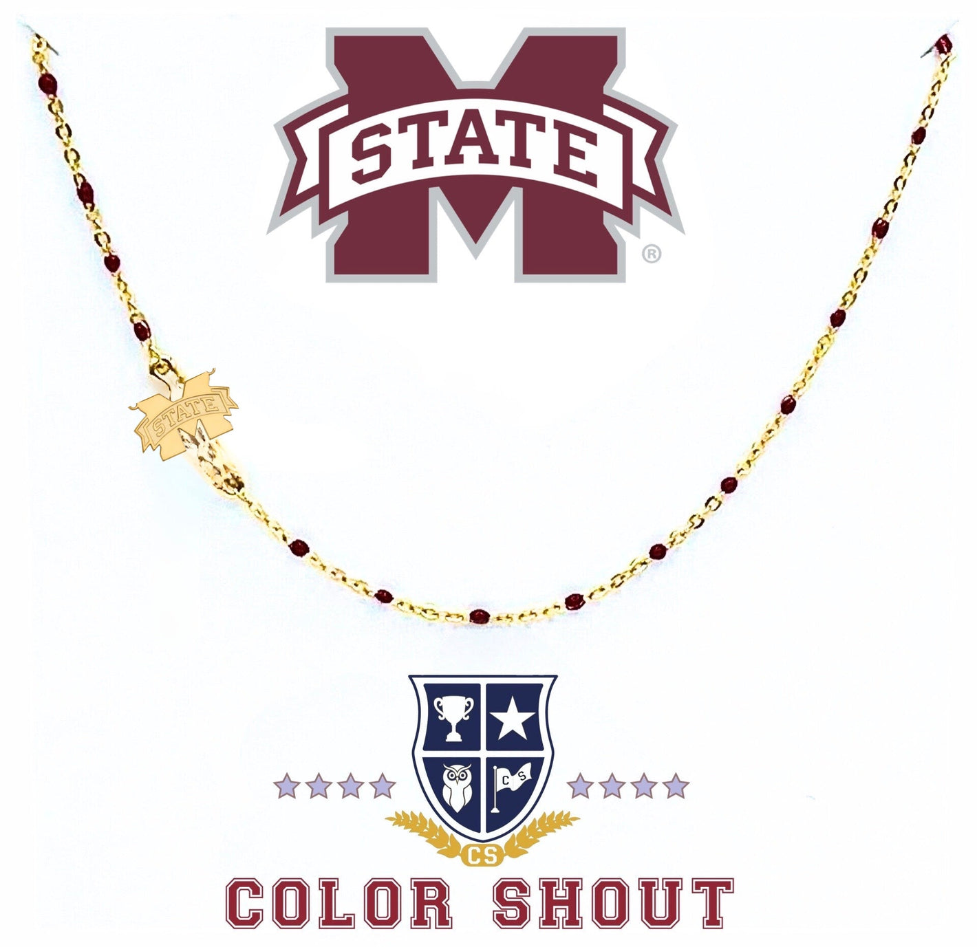 MS State Necklace