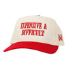 Expensive and Difficult Trucker Hat - Red/Natural