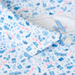 Johnnie-O Jo America Polo in Barracuda - white polo with blue and pink nautical print