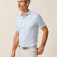 Johnnie-O Jo America Polo in Barracuda - light blue patterned short sleeve polo shirt