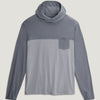 Men's Bamboo Hybrid Hoodie - Slate/Aspen Grey