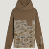 Men's Bamboo Hybrid Hoodie - Canyon/Vintage Camo Desert Tan